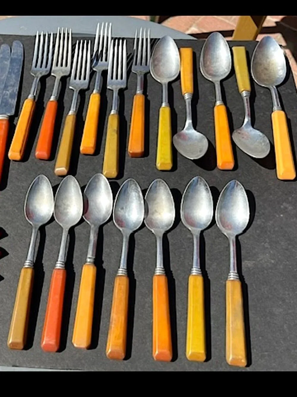 Vintage Bakelite Silverware Lot of 26